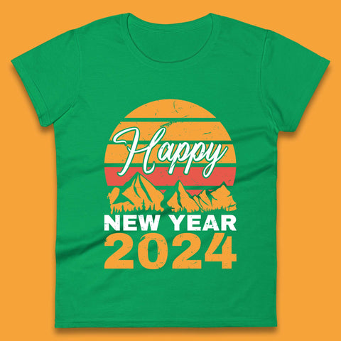 Happy New Year 2024 Camping Camping Womens T-Shirt