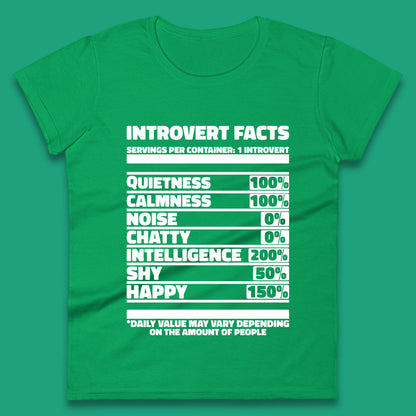 Introvert Facts Womens T-Shirt