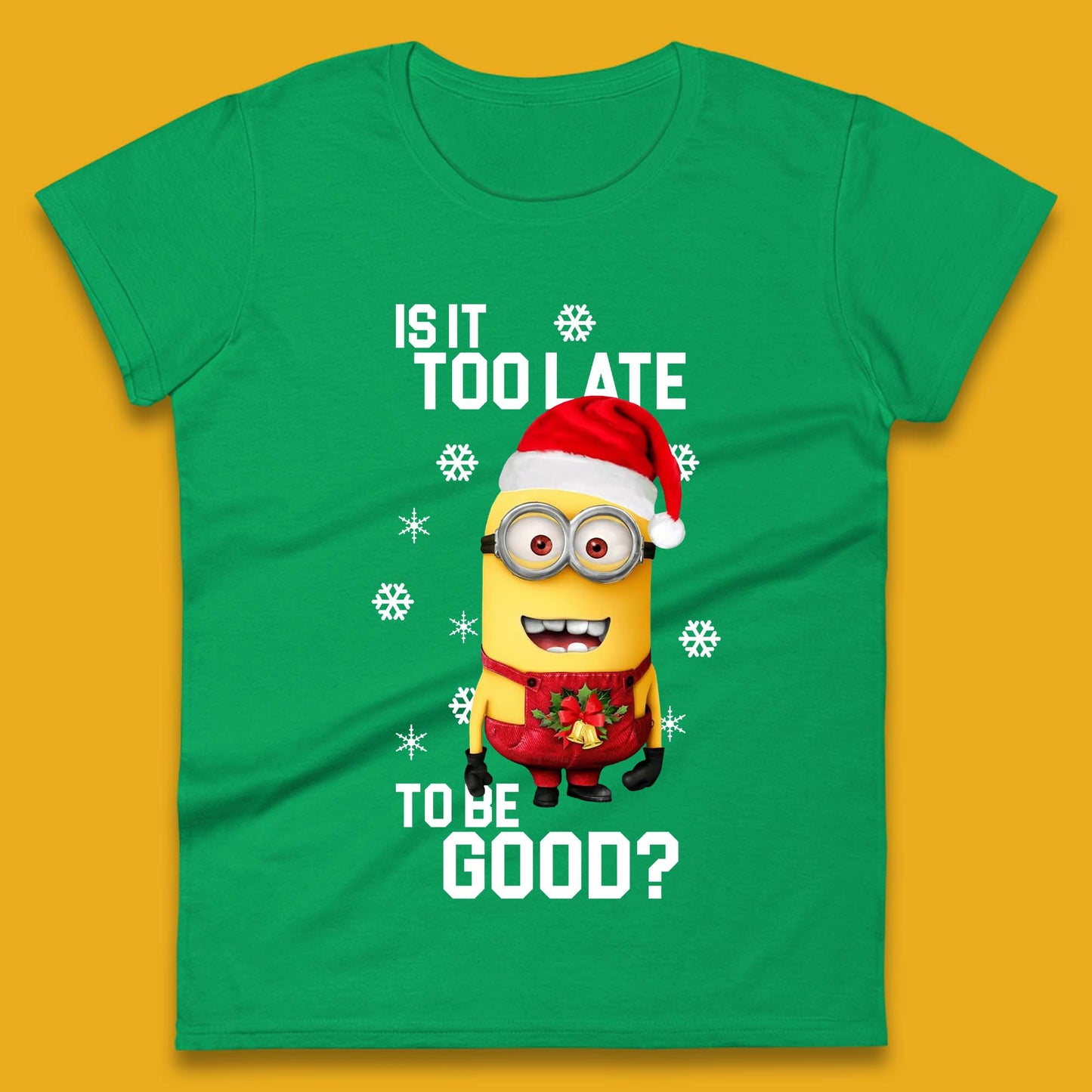 Minion Christmas Womens T-Shirt