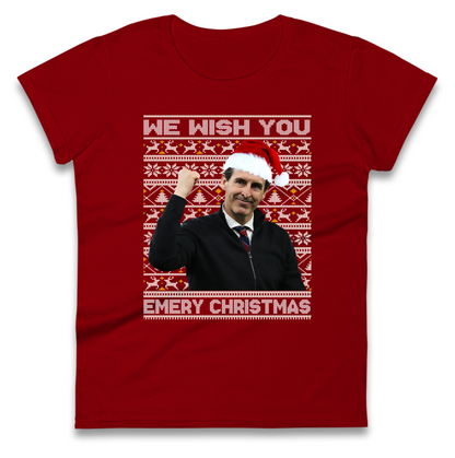 unai emery christmas womens t shirt