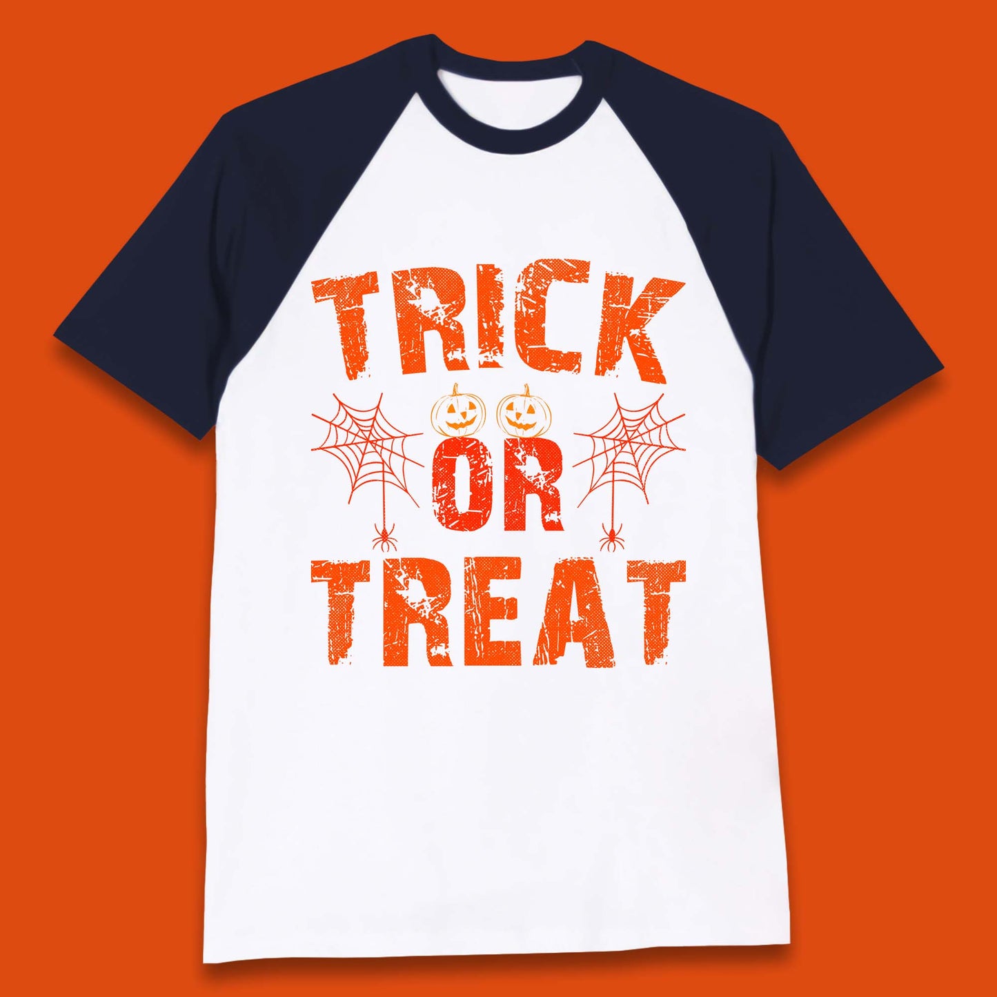 Trick Or Treat Happy Halloween Horror Scary Spooky Season Vibes Baseball T Shirt