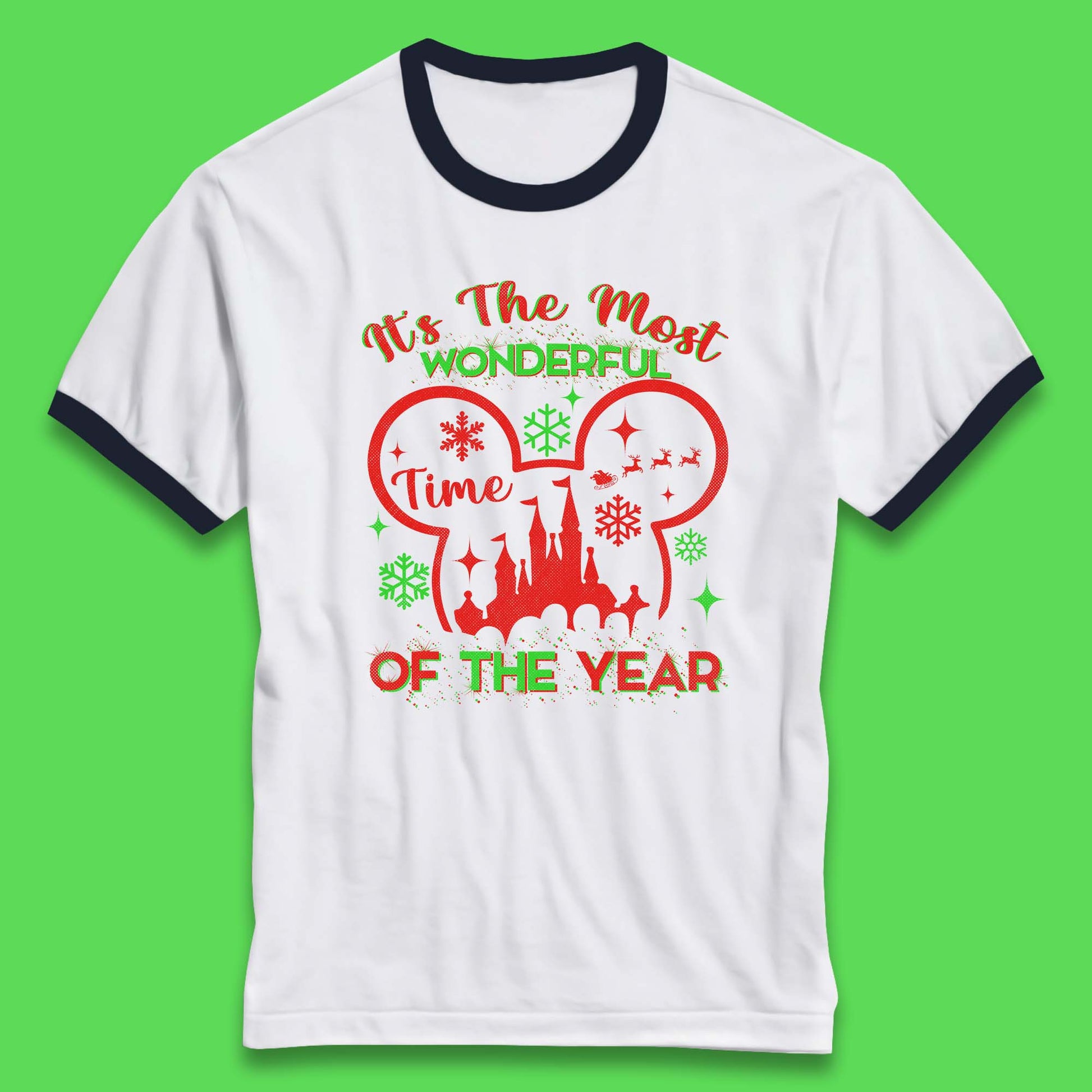 disney christmas ringer t shirt