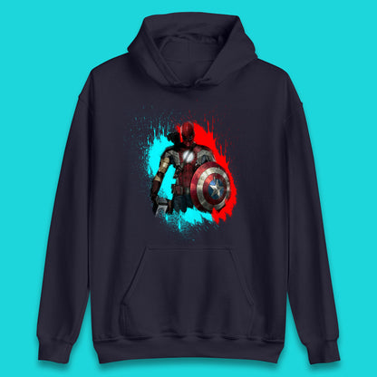 Marvel Avengers Superheroes Movie Characters Spider Man, Iron Man, Thor, Captain America Dead Pool Avengers Squad Unisex Hoodie