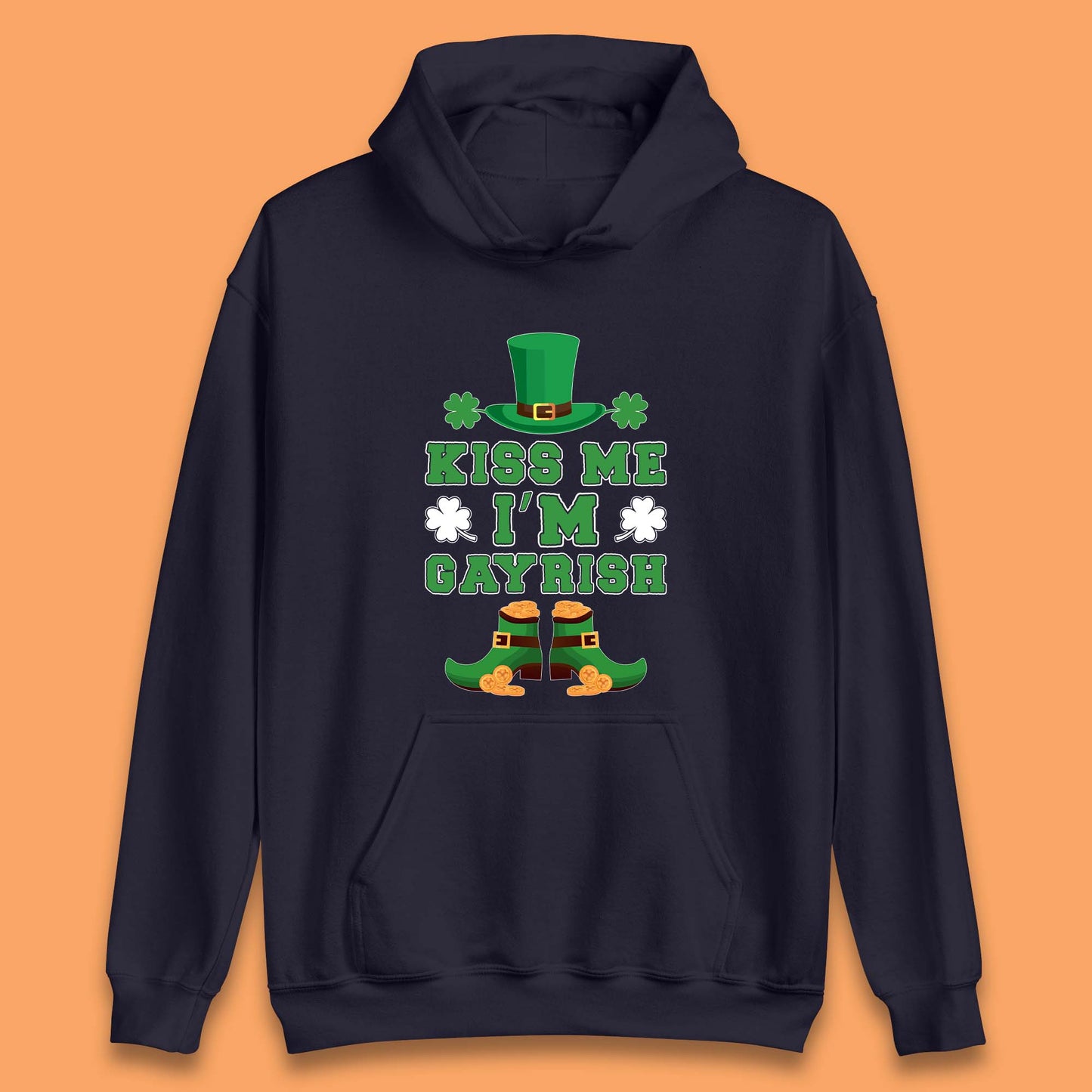 Kiss Me I'm Gayrish Unisex Hoodie