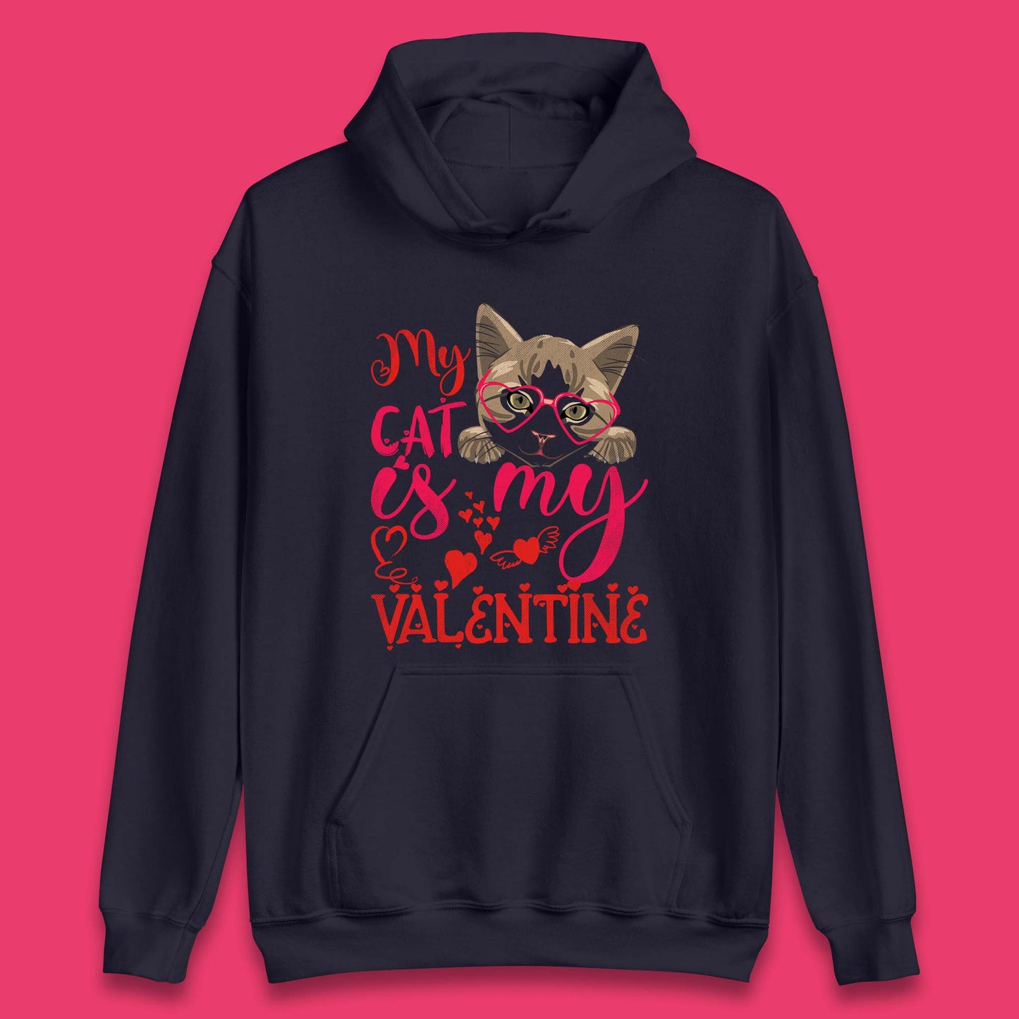 Cat Valentines Day Hoodie