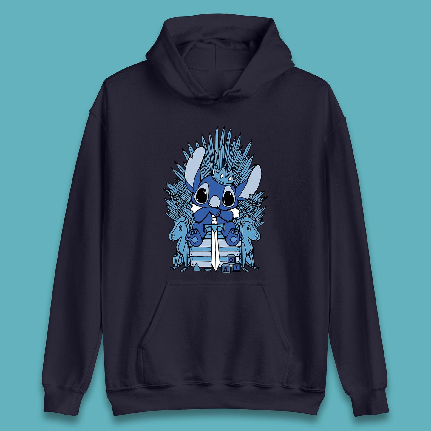 Disney Stitch Game Of Thrones Movie Parody The Throne Lilo And Stitch Unisex Hoodie