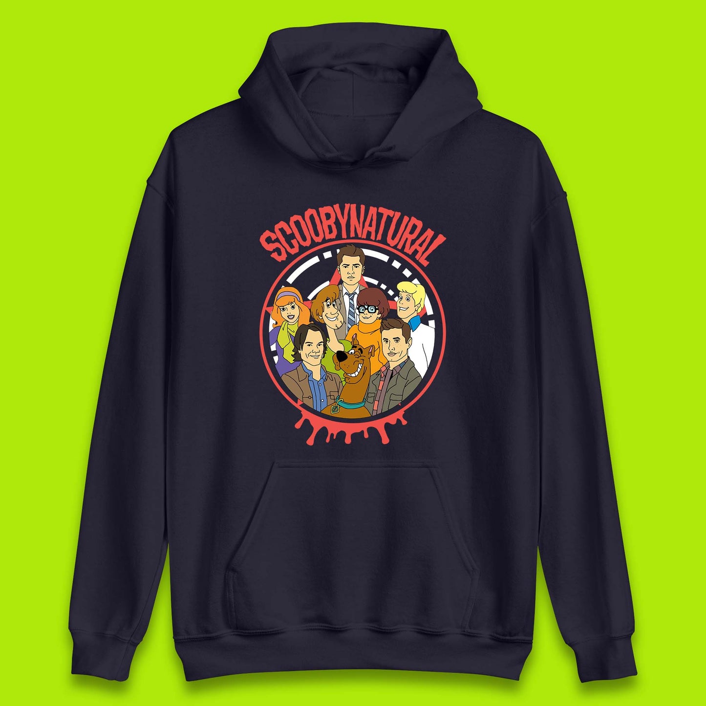 Scooby-Doo Scoobynatural Mash Up Group Shot Poster Happy Halloween Unisex Hoodie