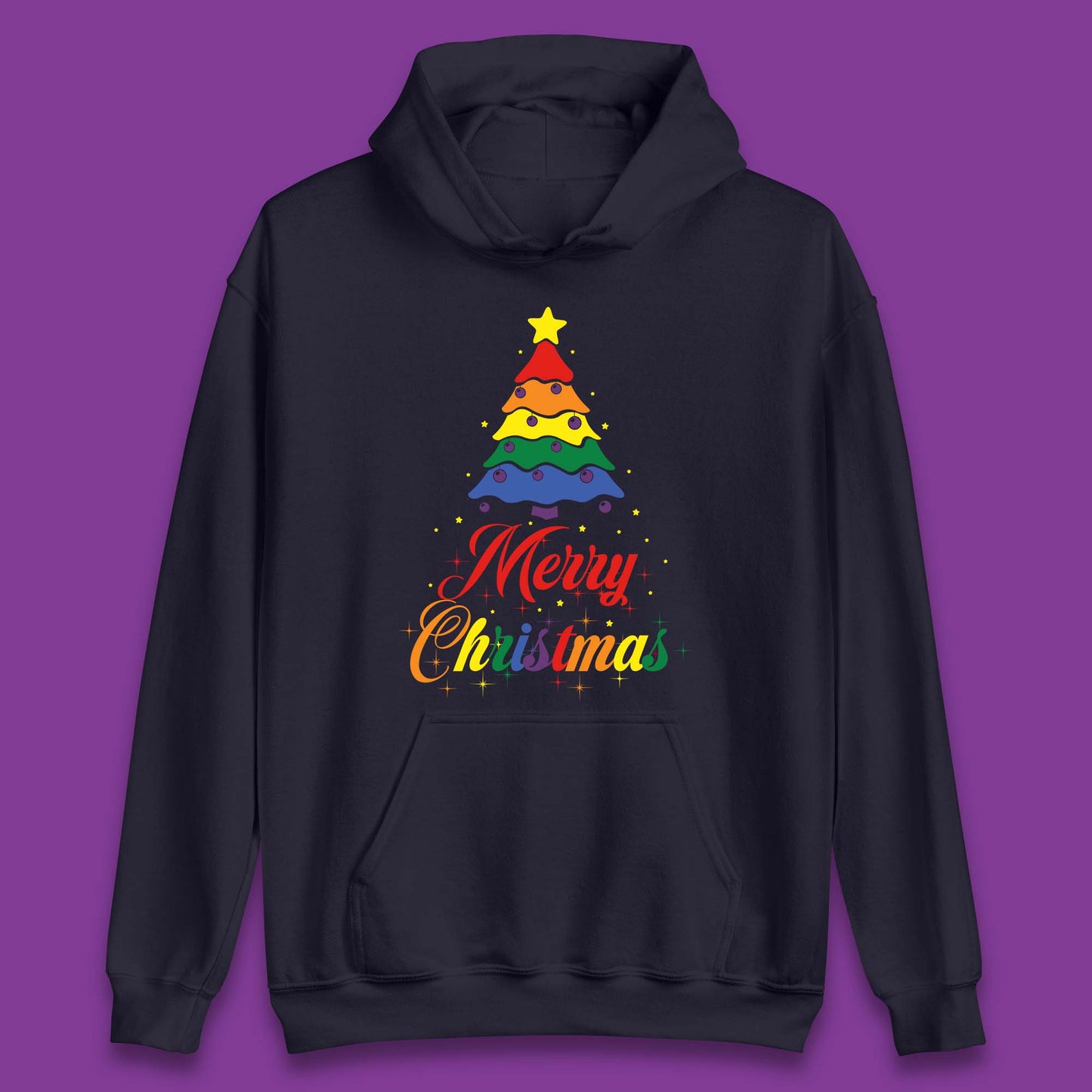 Pride Christmas Tree Unisex Hoodie