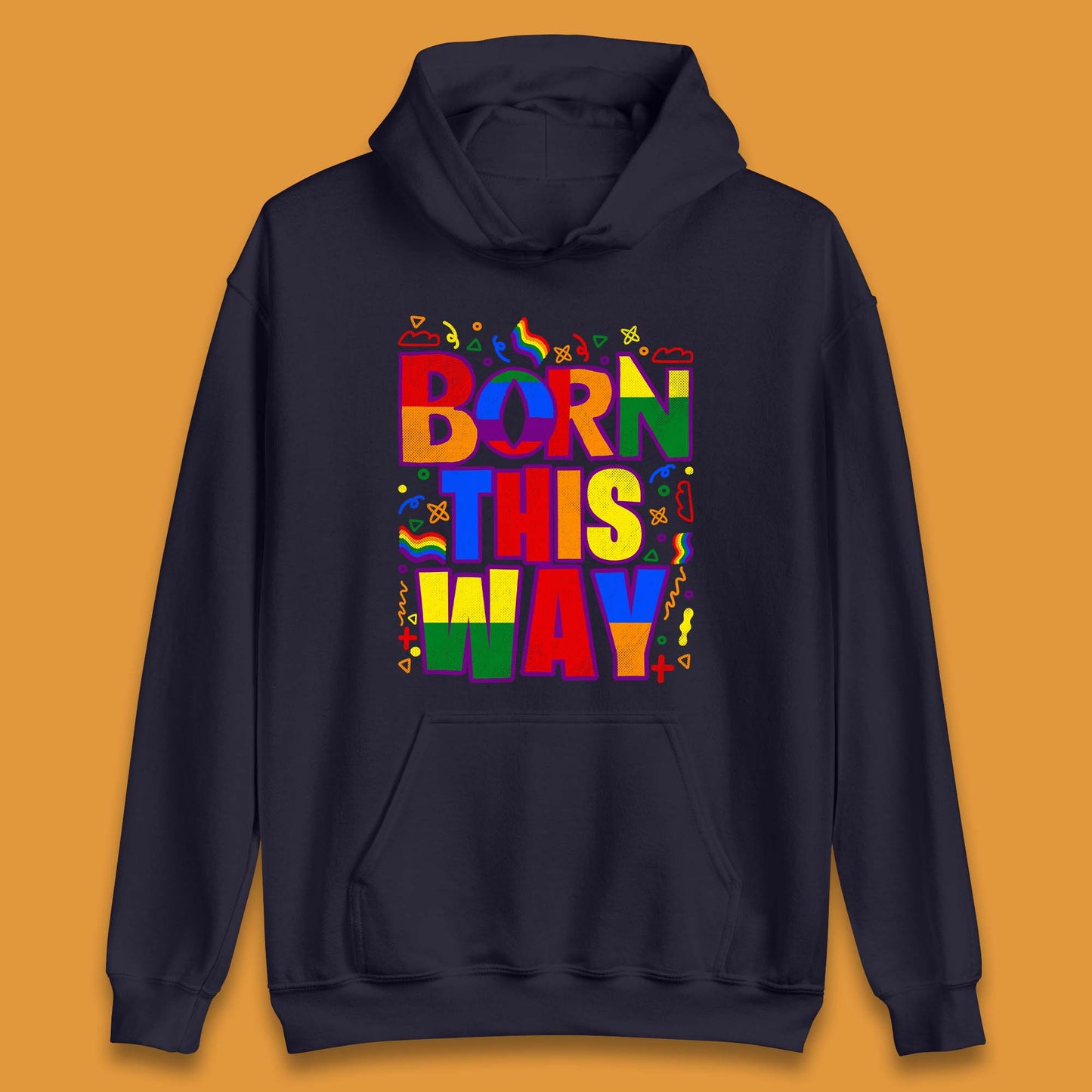 Lgbt Born This Way Unisex Hoodie