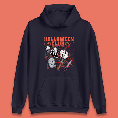 Halloween Club Horror Scary Friends Halloween Horror Movie Characters Unisex Hoodie