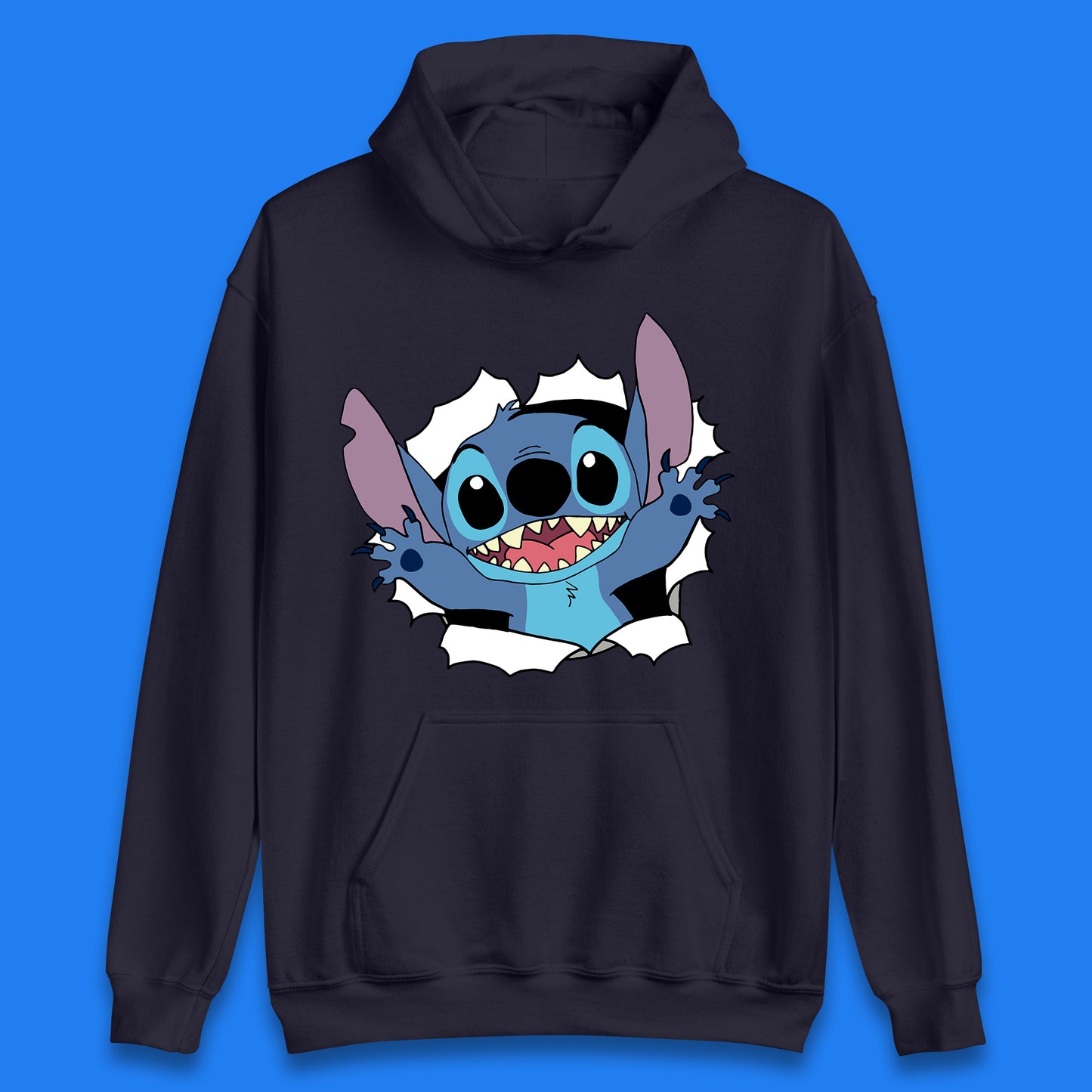 Disney Lilo And Stitch Hello Cartoon Character Ohana Stitch Lover Disneyland Vacation Trip Disney World Unisex Hoodie