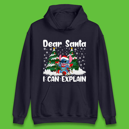 Santa Stitch Christmas Unisex Hoodie