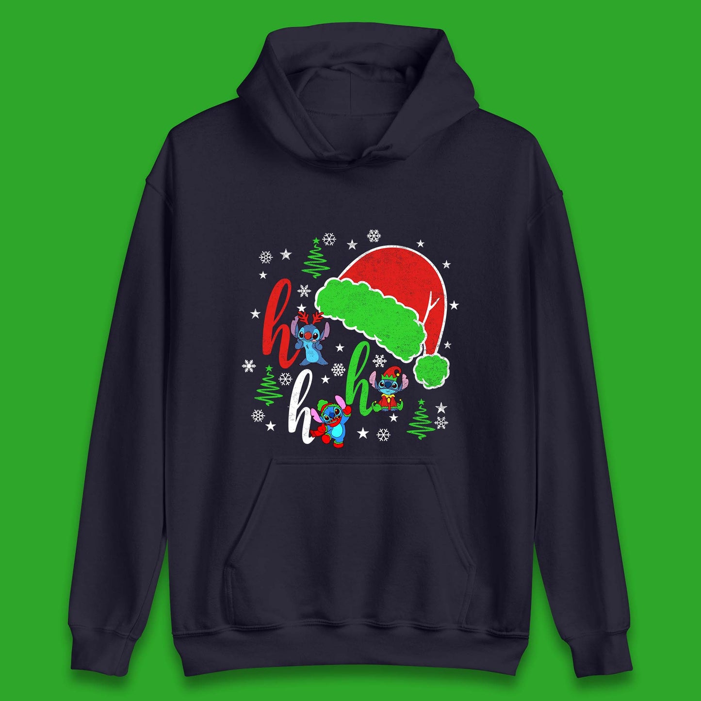 Ho Ho Ho Christmas Stitch Unisex Hoodie