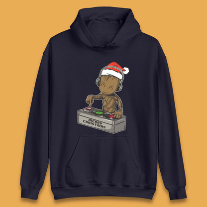 Baby Groot DJ Christmas Unisex Hoodie