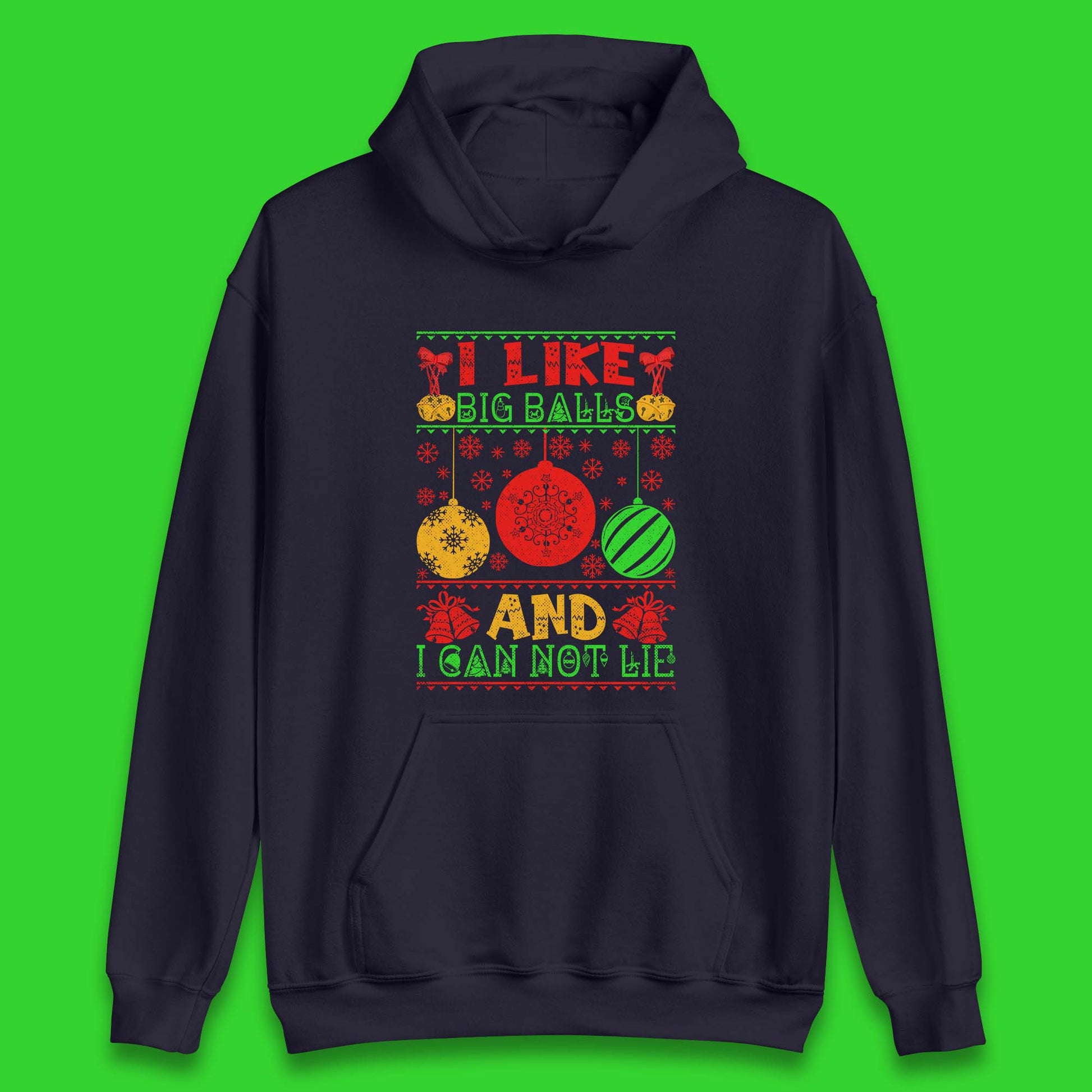 funny balls christmas hoodie