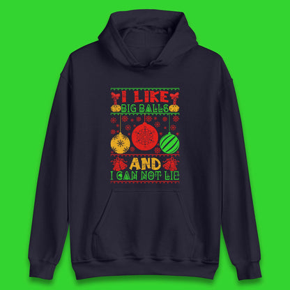 funny balls christmas hoodie