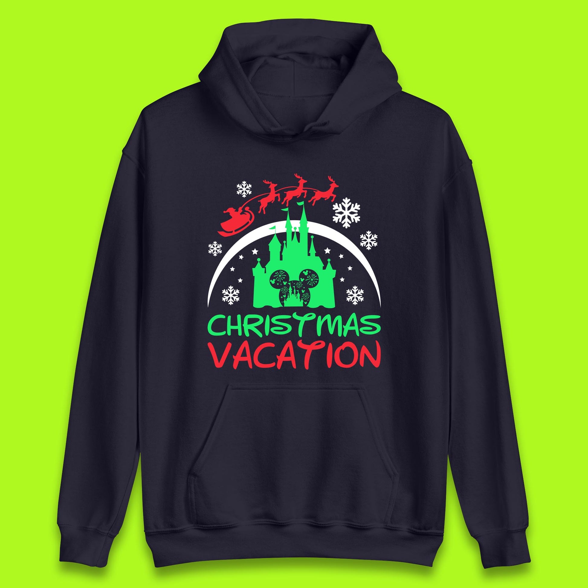 disney castle christmas hoodie