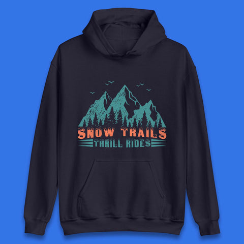Snow Trail Thrill Rides Unisex Hoodie