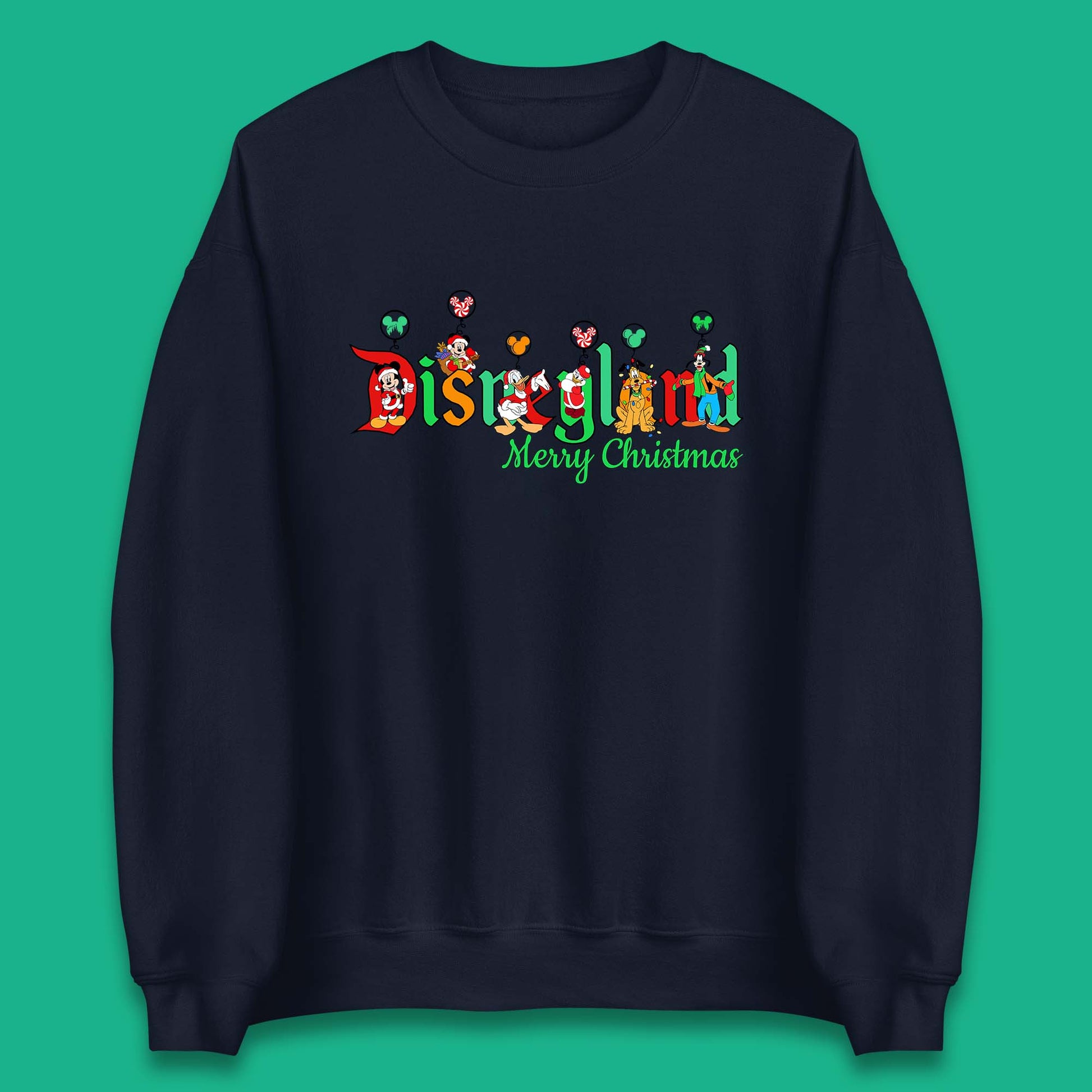 disneyland merry christmas disney mickey and friends sweatshirt