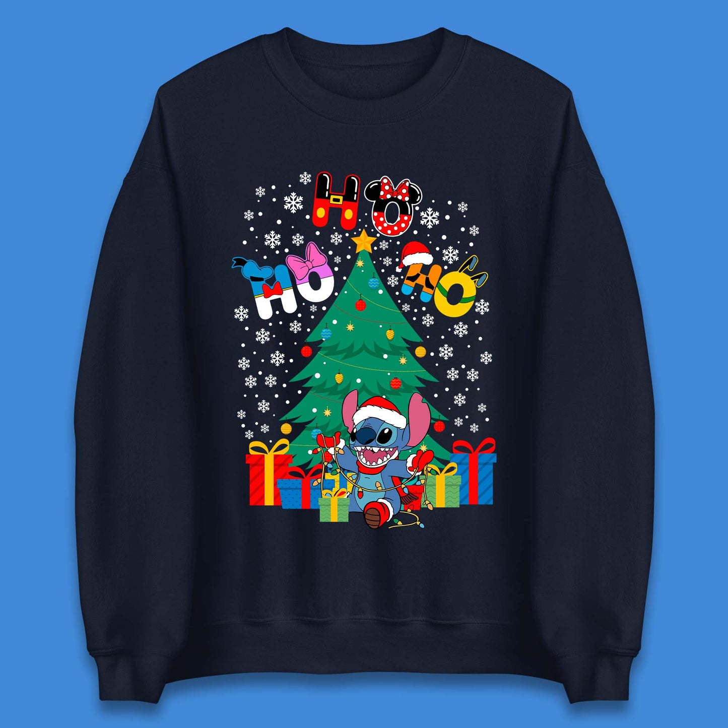 Ho Ho Ho Stitch Christmas Unisex Sweatshirt