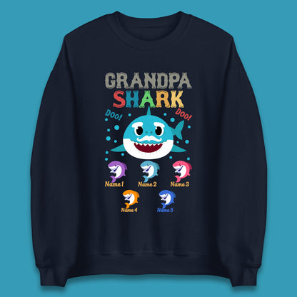 Personalised Grandpa Shark Unisex Sweatshirt