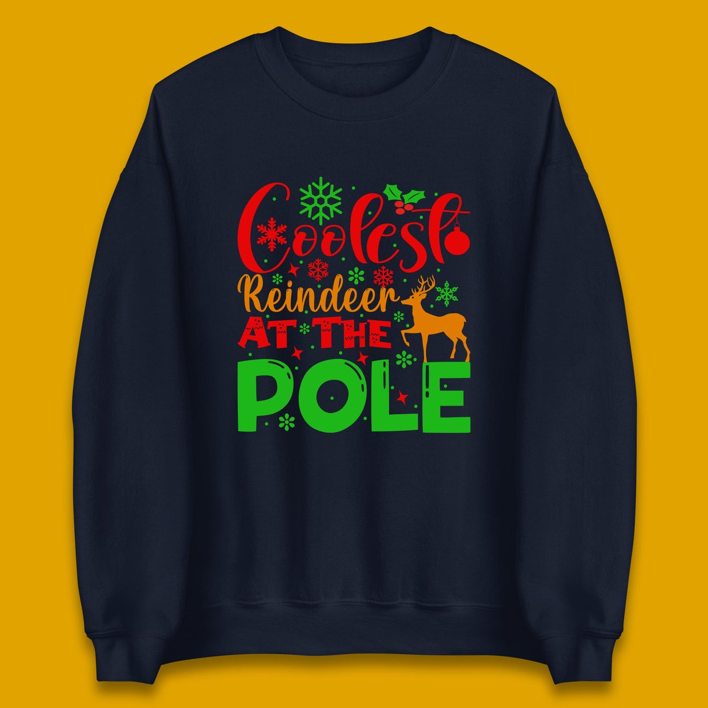 coolest reindeer sweatshirt