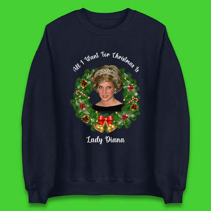 Lady Diana Christmas Unisex Sweatshirt