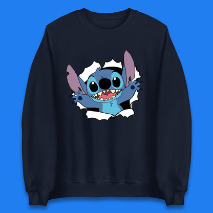 Disney Lilo And Stitch Hello Cartoon Character Ohana Stitch Lover Disneyland Vacation Trip Disney World Unisex Sweatshirt