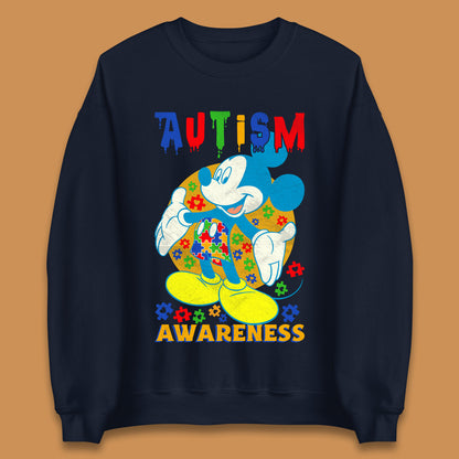 Autism Awareness Mickey Mouse Unisex Sweatshirt