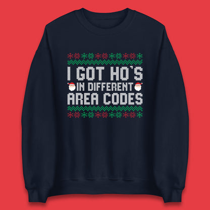 i got ho's santa codes sweatshirt