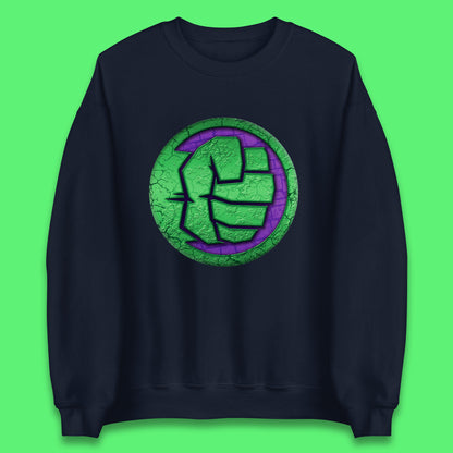 Marvels Avengers The Incredible Hulk Smash Fist Circle Logo Hulk Giant Man Hulk Superhero Movies Unisex Sweatshirt