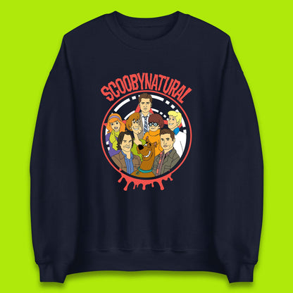 Scooby-Doo Scoobynatural Mash Up Group Shot Poster Happy Halloween Unisex Sweatshirt