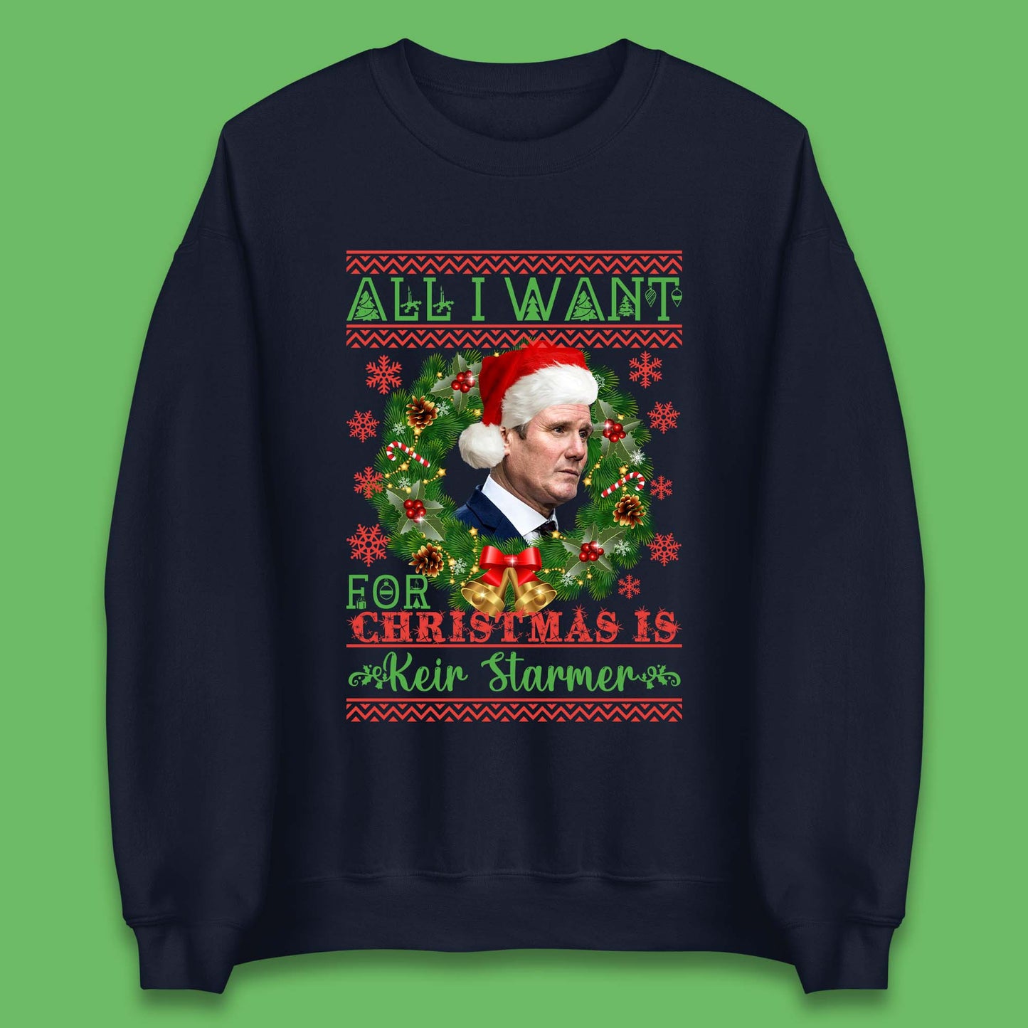 Keir Starmer Christmas sweatshirt