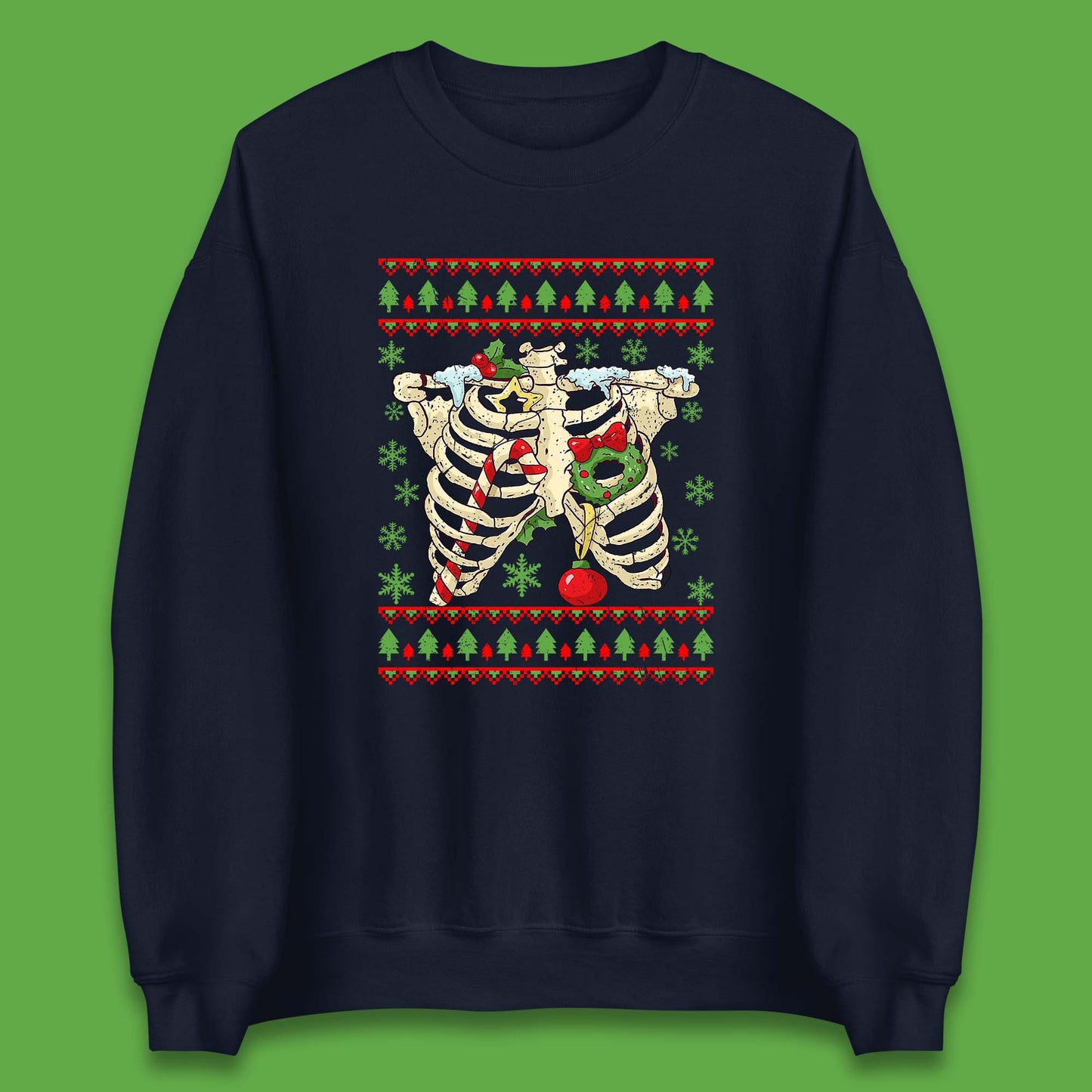 Christmas Ribs Skeleton Unisex Sweatshirt