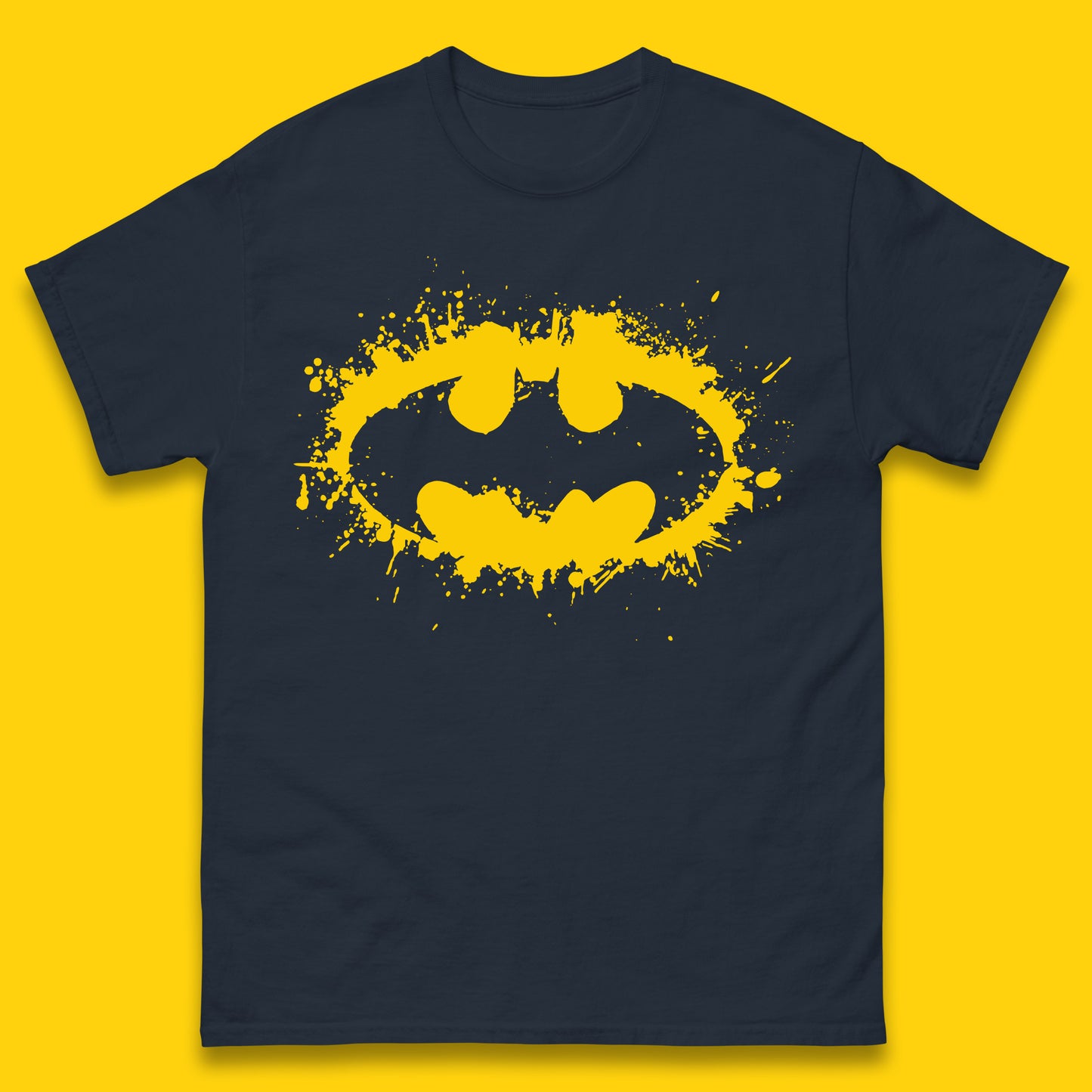 Superheros DC Comics Batman Basic Logo Action Adventure Movie Character Mens Tee Top