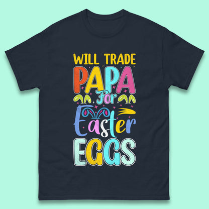 Papa For Easter Eggs Mens T-Shirt