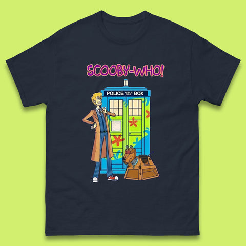 Scooby-Who Police Public Call Box  Scooby-Doo Doctor Who Tardis Police Box Mens Tee Top