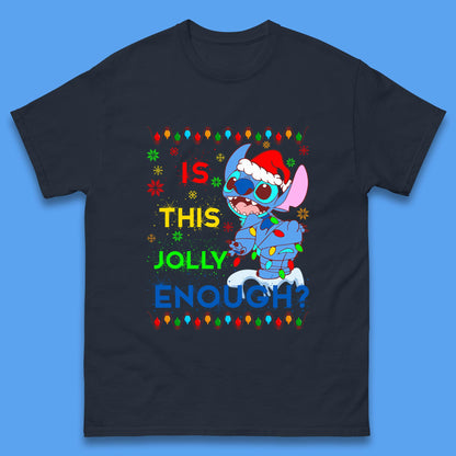 christmas stitch is this jolly enough t shirt