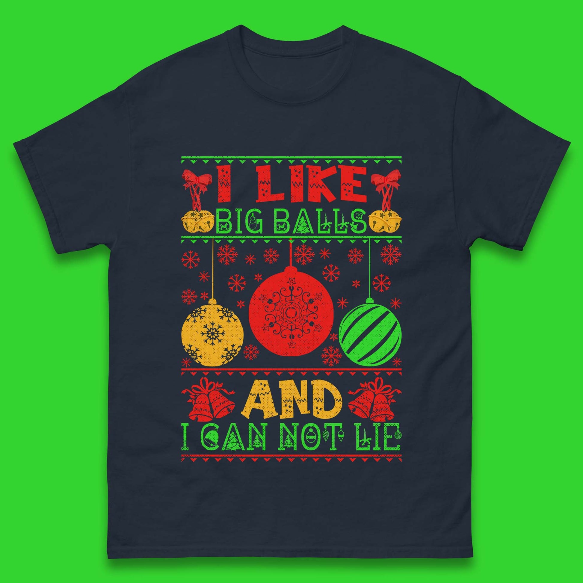 funny balls christmas t shirt