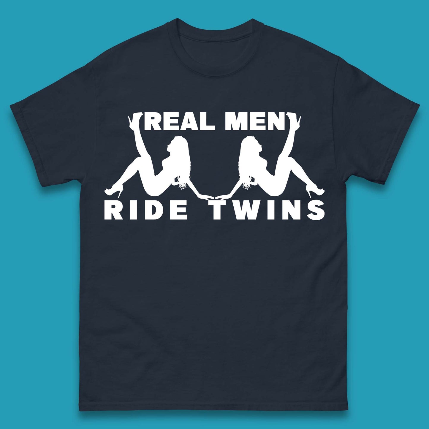 Real Men Ride Twins Mens T-Shirt