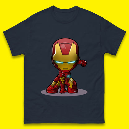 Marvel Avenger Iron Man Movie Character Ironman Costume Superhero Marvel Comics Mens Tee Top