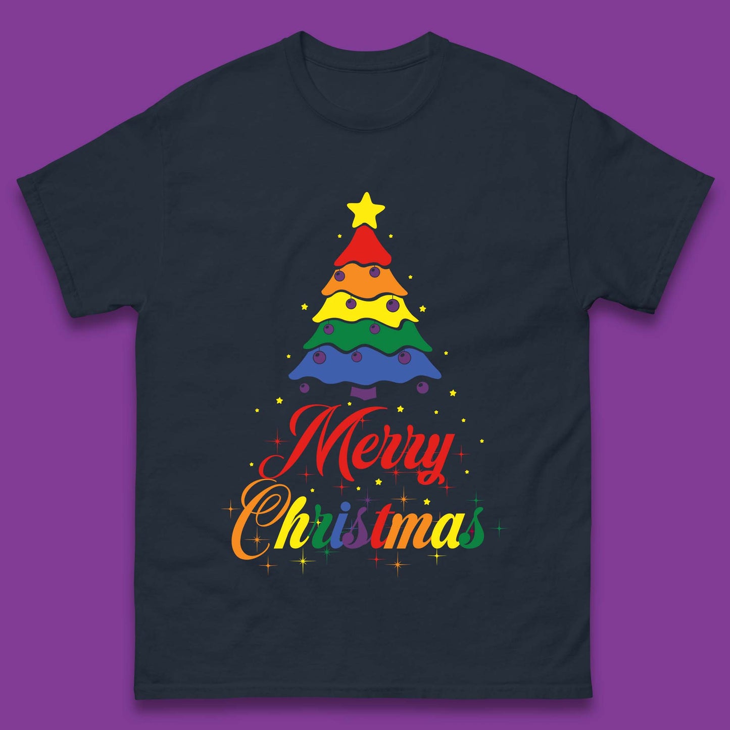 Pride Christmas Tree Mens T-Shirt