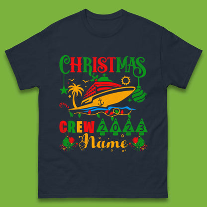 Personalised Cruise Crew Christmas Mens T-Shirt