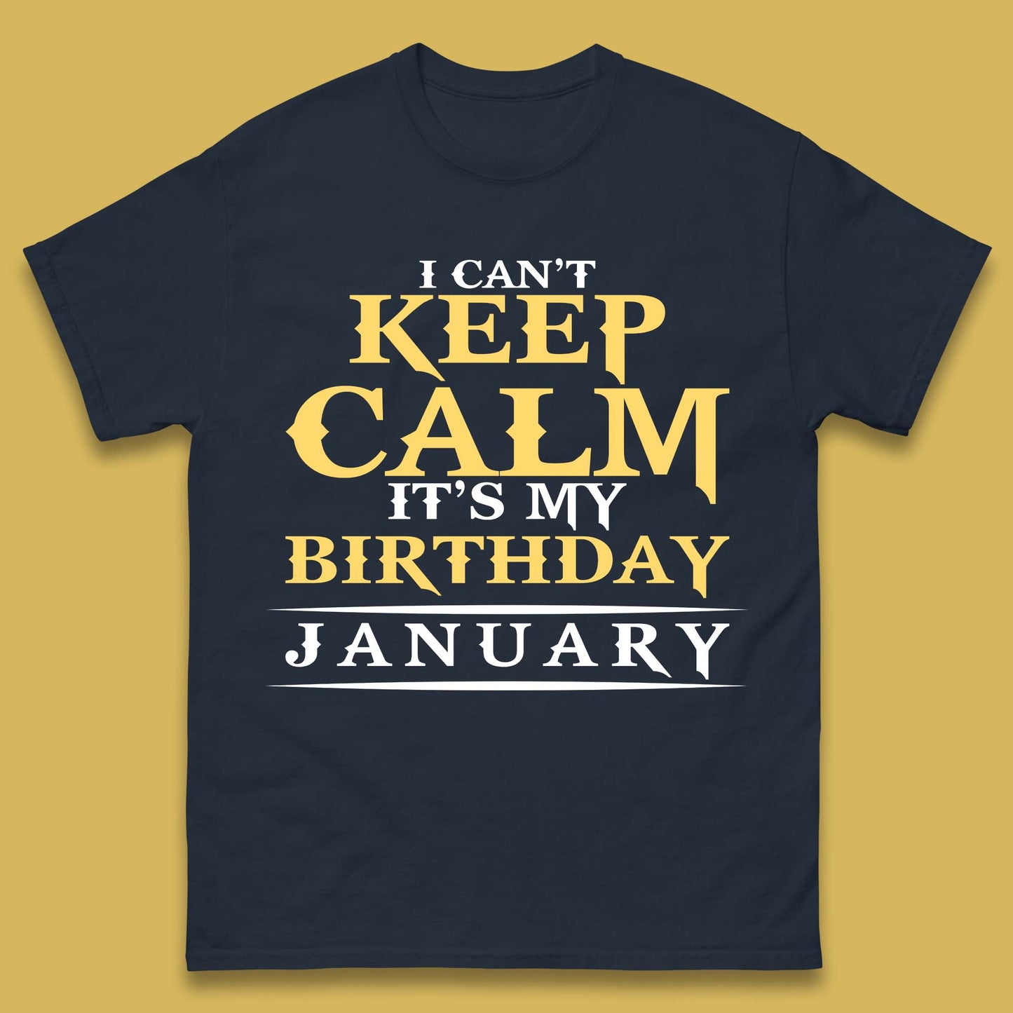 January Birth Party Mens T-Shirt