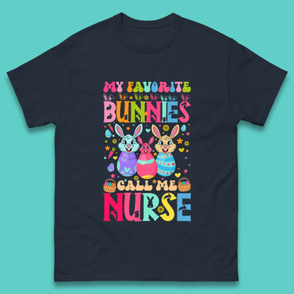 My Favorite Bunnies Call Me Nurse Mens T-Shirt