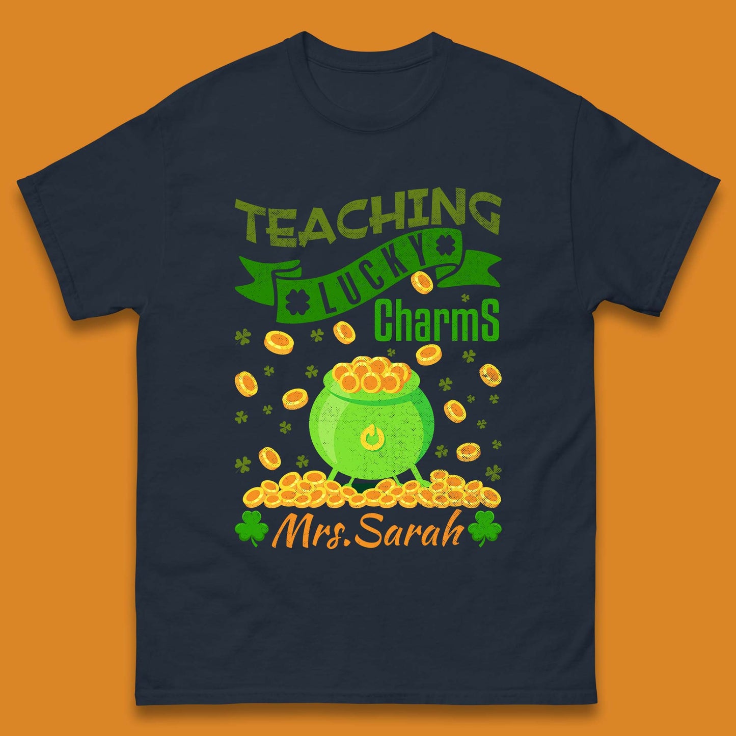 Personalised Teaching Lucky Charm Mens T-Shirt