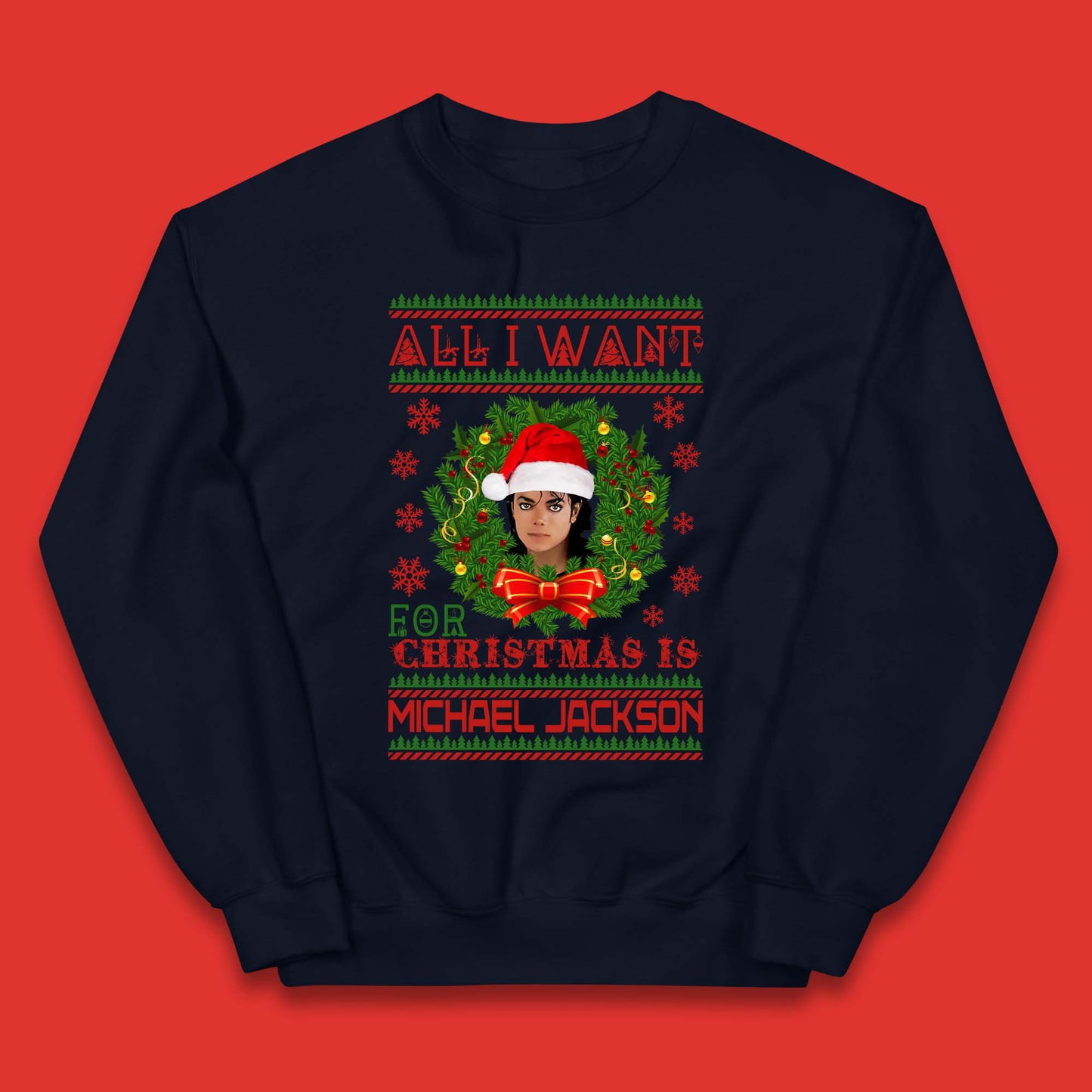 Michael Jackson Christmas Kids Jumper