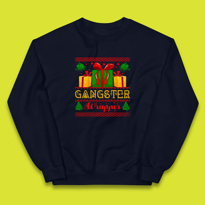 gangster wrapper christmas jumper