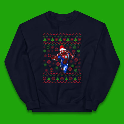 Iron Spider Man Suit Christmas Kids Jumper