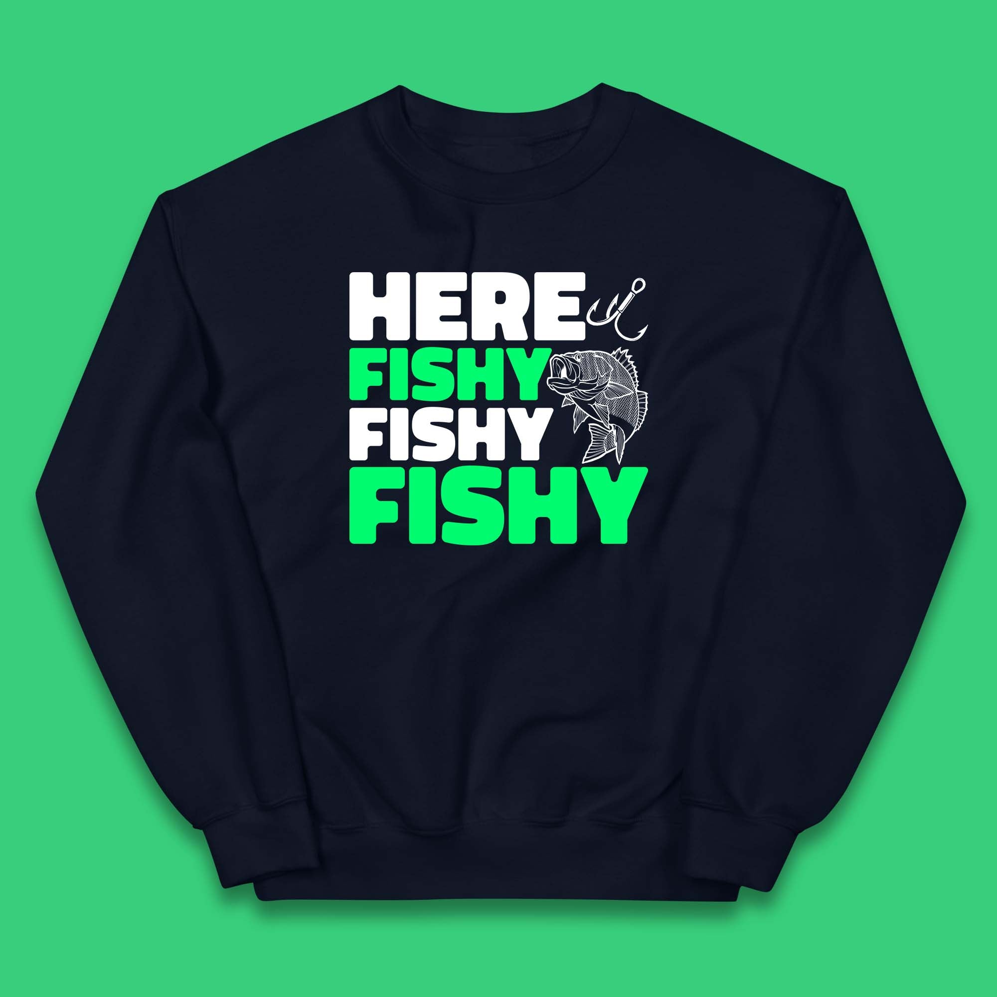 here fishy fishy fishy - Funny Fishing - Hoodie